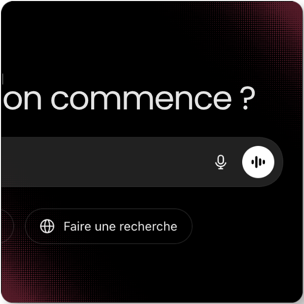 Interface conversationnelle avec un agent IA