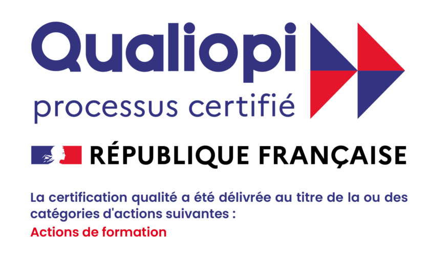 Logo Qualiopi — Actions de Formation. République Française.